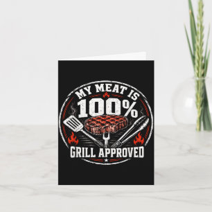 Cartão Carne é 100% aprovada na grelha pai engraçado chur
