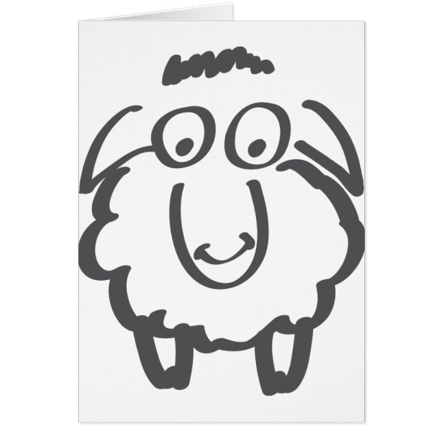 Cartão carneiros de merino (Frente)