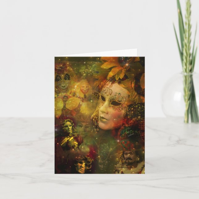 Cartão Carnival - New Orleans Mardi Gras Splendor (Frente)