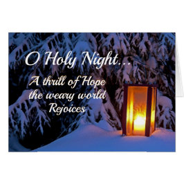 Cartão Carol Carol de Natal adorado