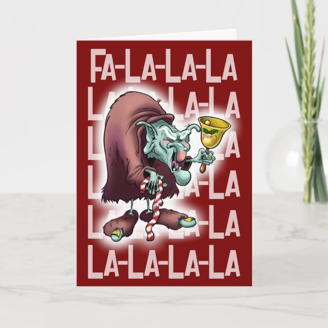 Cartão CAROL the YULETIDE TROLL (matte) - Jeff Willis Art (Frente)