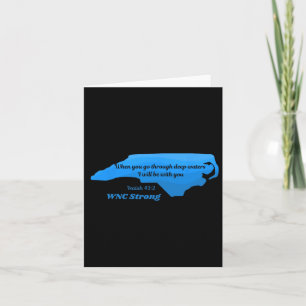 Cartão Carolina do Norte Wnc Strong Appalachian Strong