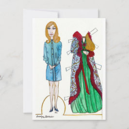 Cartão Carolyn Paper Doll