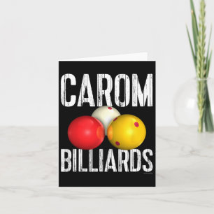 Cartão Carom Billiards Gear E Roupa