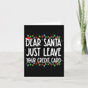 Cartão Caros Papais noeis Apenas Deixem Sua Família Xmas