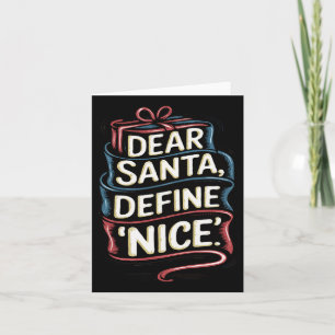 Cartão Caros Papais noeis, definam um bom Natal