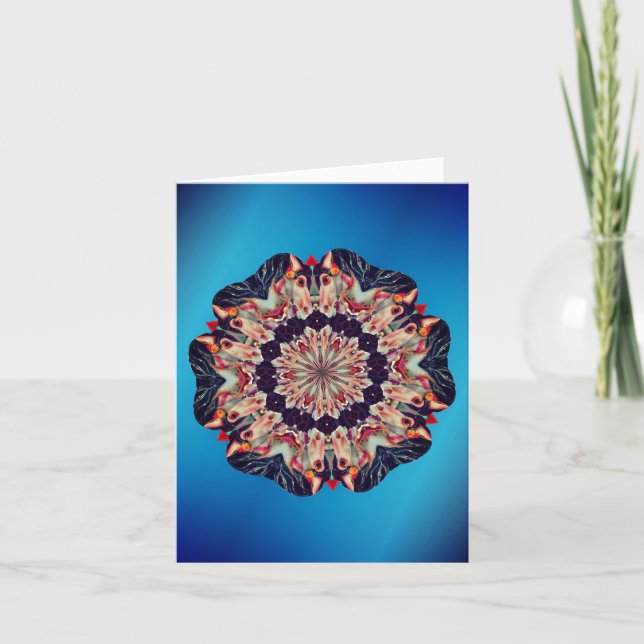 Cartão Carousel Horse Abstract Art Note (Frente)