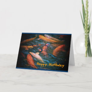 Cartão Carp Birthday Card