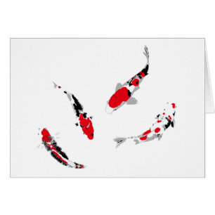 Cartão Carpas variegadas