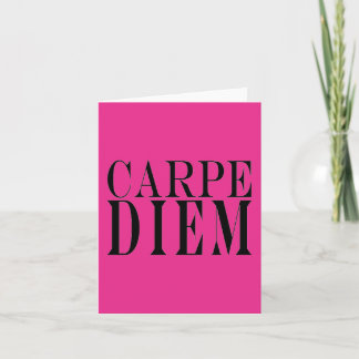 Cartão Carpe Diem apreende a felicidade Latin das