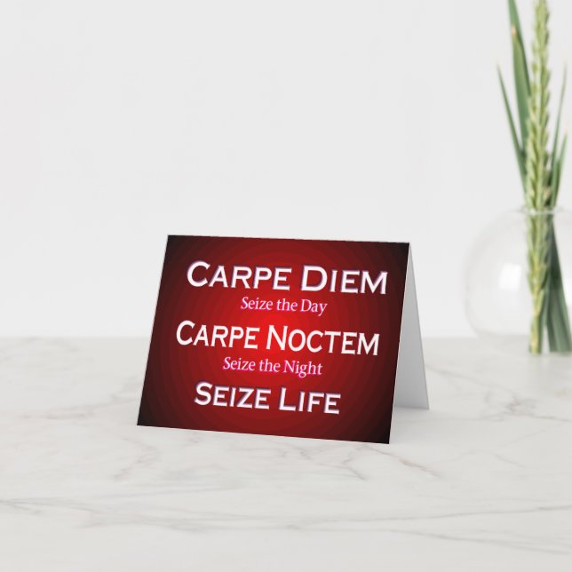 Cartão Carpe Diem Card (Frente)