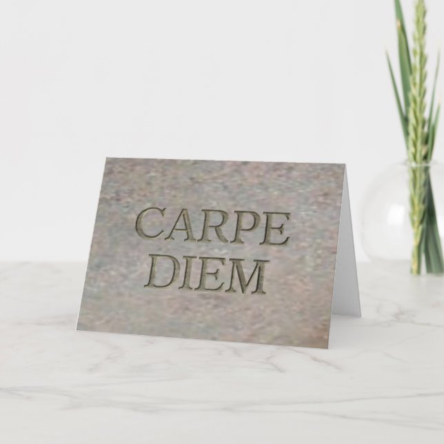 Cartão Carpe Diem Stone (Frente)