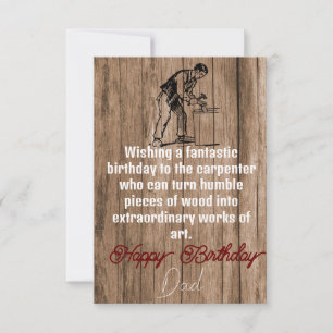Cartão Carpinteiro