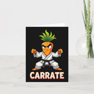 Cartão Carrate Karate Carrot Mma Estudantes 1