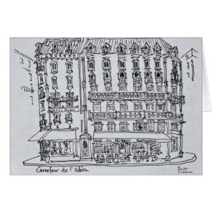 Cartão Carrefour de l'Odeon, Santo-Germain-des-Pres