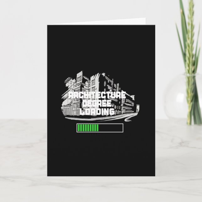 Cartão Carregamento do grau de arquitetura (Frente)