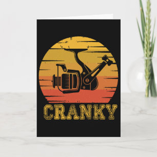 Cartão Carretilha de Pesca Vintage Cranky 