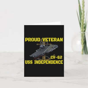 Cartão Carrier Uss Independência Cv-62 Veteranos Dia Pai