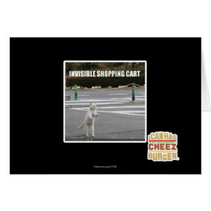 CARTÃO CARRINHO DE COMPRAS INVISÍVEL
