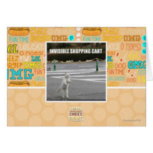 CARTÃO CARRINHO DE COMPRAS INVISÍVEL