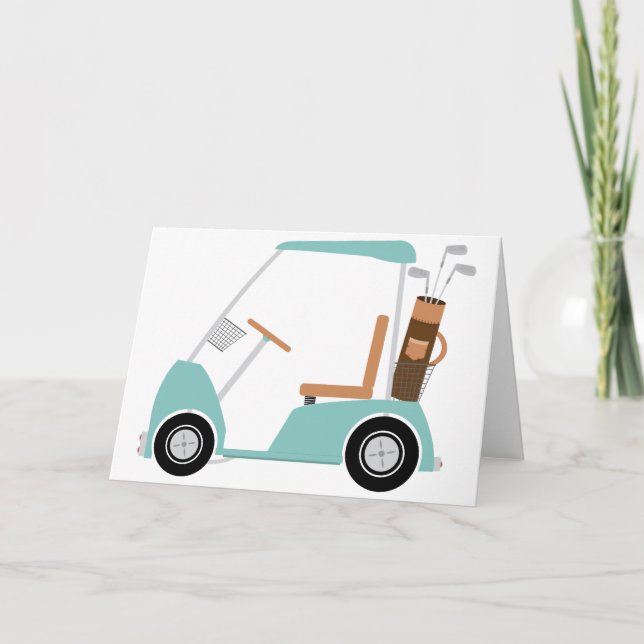 Cartão Carrinho de Golfe (Frente)