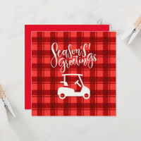 Carrinho de Golfe com Saudação de Estação em Verme