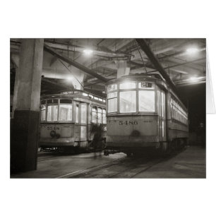 Cartão Carrinhos na Terminal, 1943