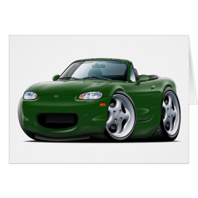 Cartão Carro 1999-05 verde de Miata (Frente Horizontal)