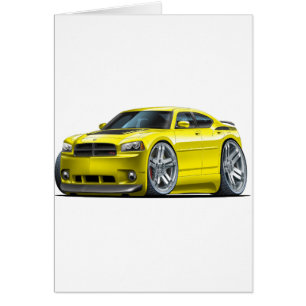 Cartão Carro amarelo de Daytona do carregador de Dodge