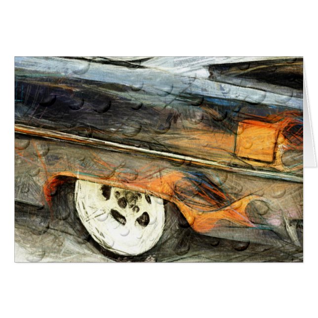 Cartão Carro antigo do músculo (Frente Horizontal)