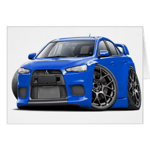 Cartão Carro Azul Evo