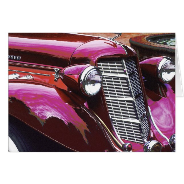 Cartão Carro clássico: Auburn (Frente Horizontal)