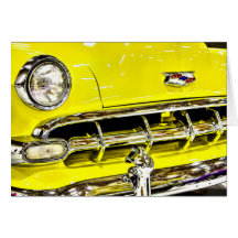 Carro Clássico Chevy Amarelo