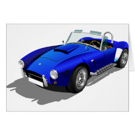 Cartão Carro Cobra Azul