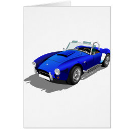 Cartão Carro Cobra Azul