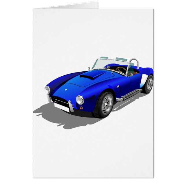 Cartão Carro Cobra Azul (Frente)