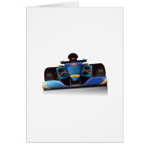 Cartão Carro Corrente Azul