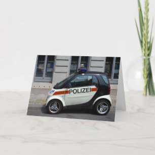 Cartão Carro da Polícia Inteligente