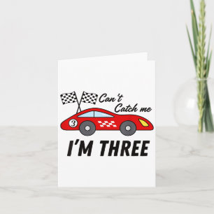 Cartão Carro De 3 Anos, Carro De Corrida Exótico, Carro D