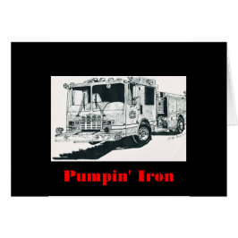 Cartão Carro de bombeiros