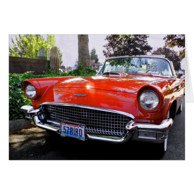 Cartão Carro de esportes americano (Frente Horizontal)