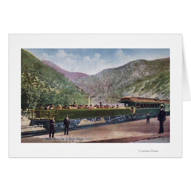 Cartão Carro de Transporte Ferroviário de Observação (Frente Horizontal)