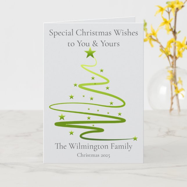 Cartão Carro de Vassoura Festivo Razzle Família Dazzle (Flor Amarela)