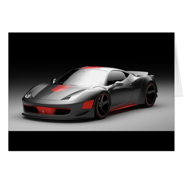 Cartão Carro desportivo 33 (Frente Horizontal)