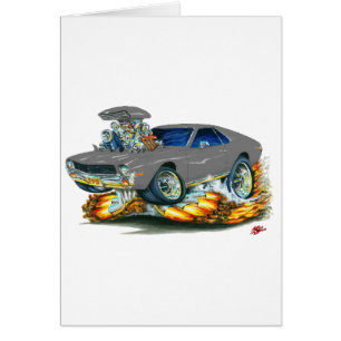 Cartão Carro do cinza de AMX