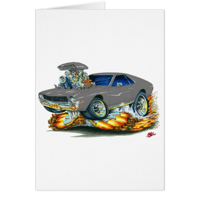 Cartão Carro do cinza de AMX (Frente)