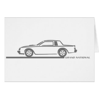 Cartão Carro do cinza de Buick Grand National