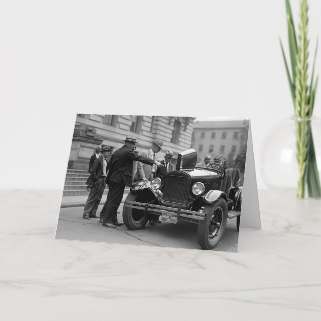 Cartão Carro do Corpo Marinho: 1926 (Frente)