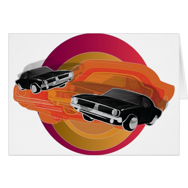 Cartão Carro Muscular (Frente Horizontal)