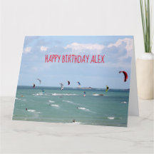 Carro personalizado Kite Boarning Race Happy Birth